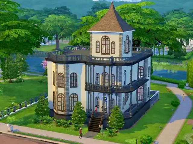 Les Sims 4 : une maison aux accents gothiques - Maison conçue dans le jeu Les Sims 4