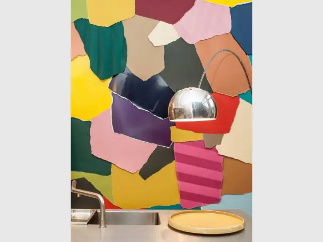 Des cuisines design décorées d'un puzzle coloré - Femmes de design