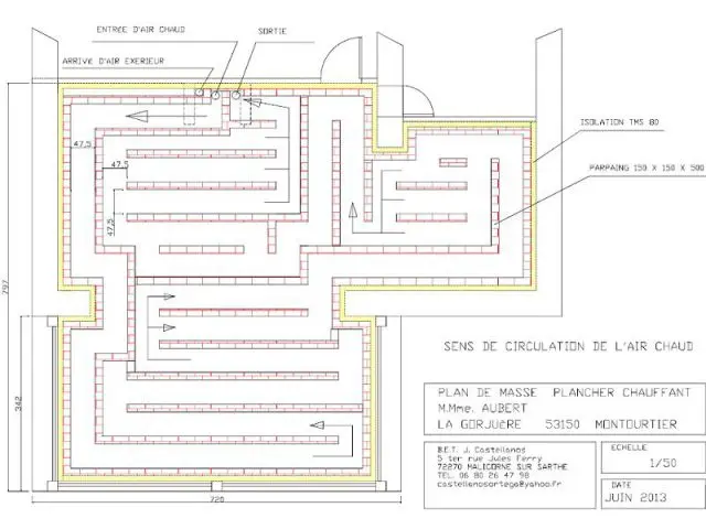 Labyrinthe - Plancher chauffant air circulant