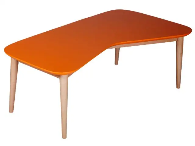 Une table orange aux accents fifties - Autour de la couleur orange