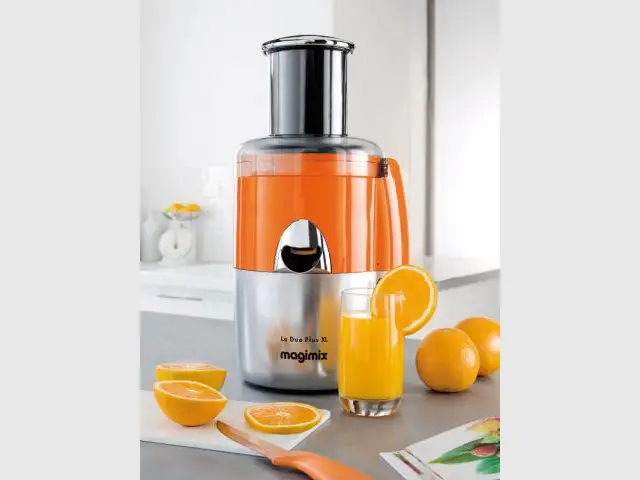 Une centrifugeuse orange pour un réveil vitaminé - Autour de la couleur orange