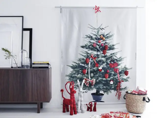 Un sapin imprimé sur une toile pou un Noël sans contraintes - Sapin de Noël