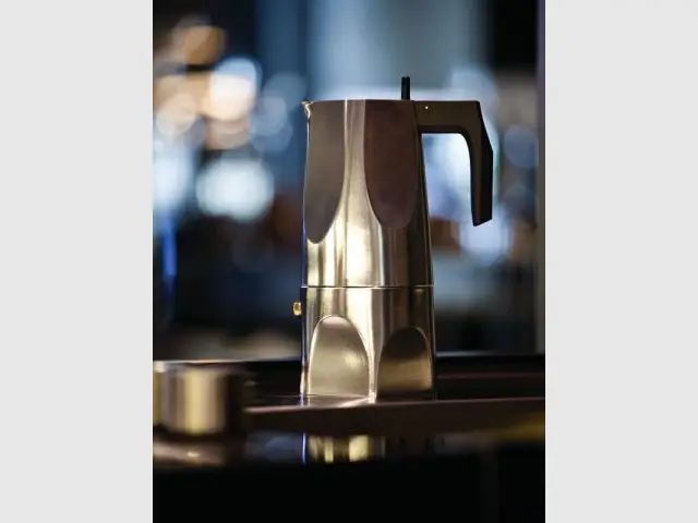 La cafetière Moka d'Alessi revisitée