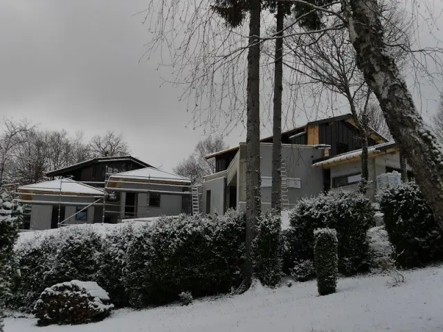 Un chantier soumis aux conditions climatiques - Chalet Jura