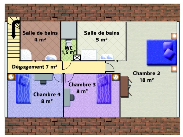 Création d'un étage avec trois chambres et deux salles de bains - Un pavillon change de toiture et gagne 70 m2