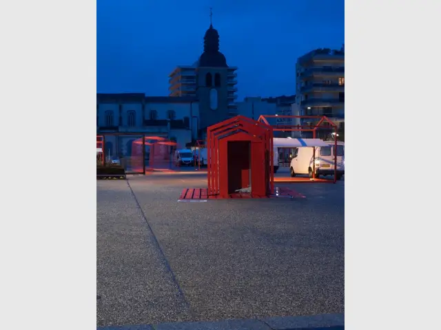 Banc CUBE GIGOGNE - Exposition Bancs d'essai