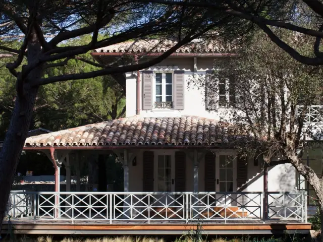 Une climatisation naturelle grâce aux pins centenaires - Rénovation d'une maison provençale