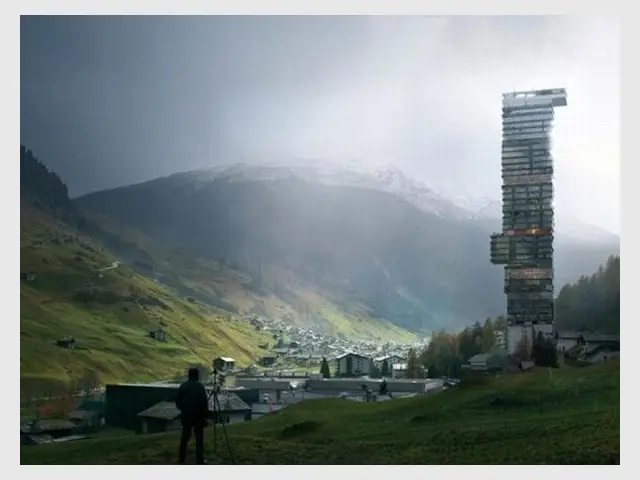 Un hôtel au coeur des montagnes - Tour Thom Mayne - Vals/Stoffel