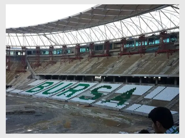 L'écrin de football doit être inauguré en mai prochain - Un stade en forme de crocodile sort de terre