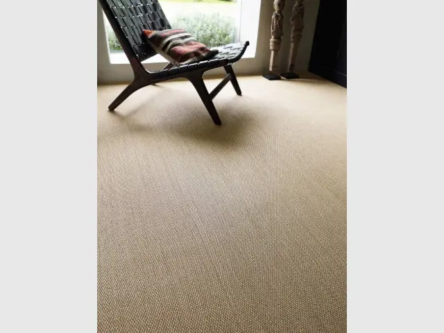 Un sol vinyle imitation sisal pour ma chambre - Des sols souples en trompe l'oeil