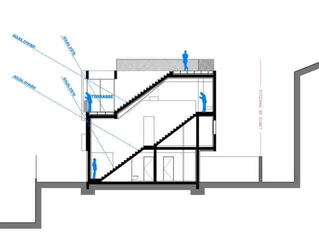 Une maison sur trois niveaux - Construction maison Marseille