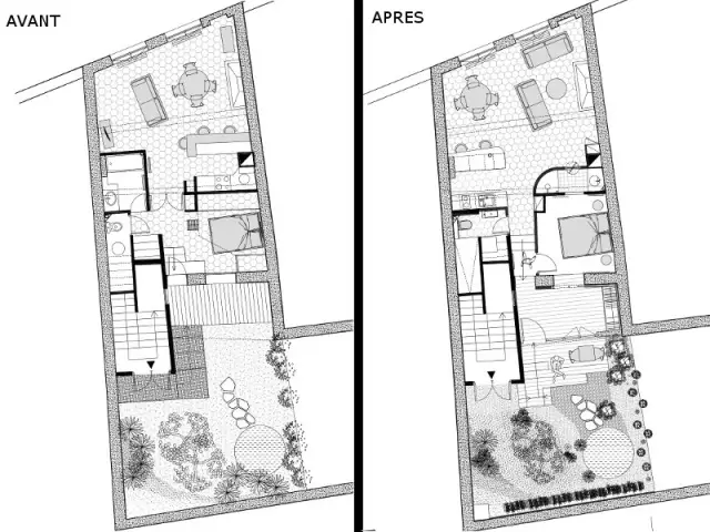 Une redistribution des pièces d'eau - Appartement parisien atypique avec jardin