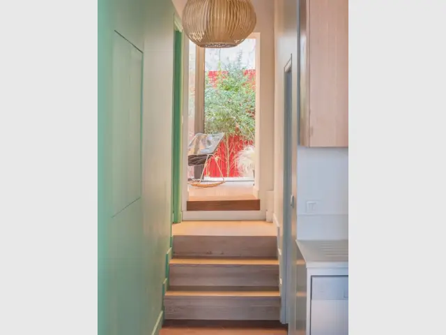 Création d'une entrée directe par le jardin - Appartement parisien atypique avec jardin