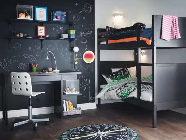 Chambre entre science et astronomie - Tendances chambre d'enfants 