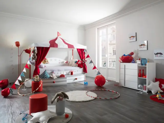 Chambre façon cirque  - Tendances chambre d'enfants 