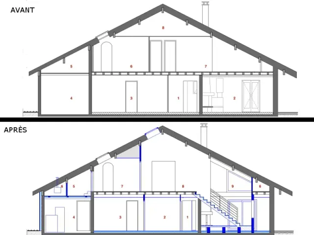 Une restructuration totale - Restructuration d'une maison en Haute-Savoie