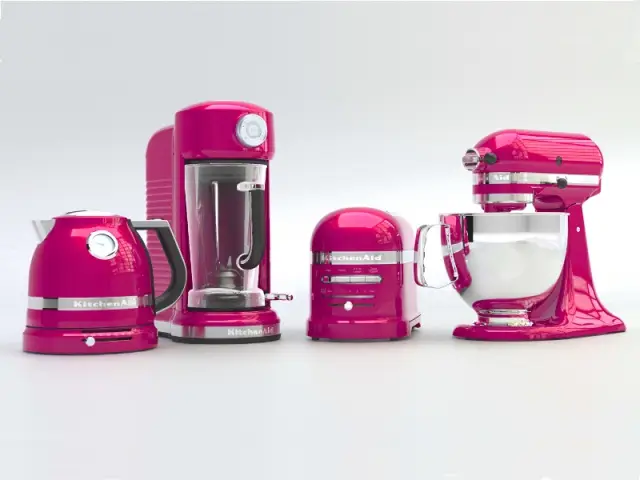 La collection d'appareils rose framboise de KitchenAid - Collection Artisan