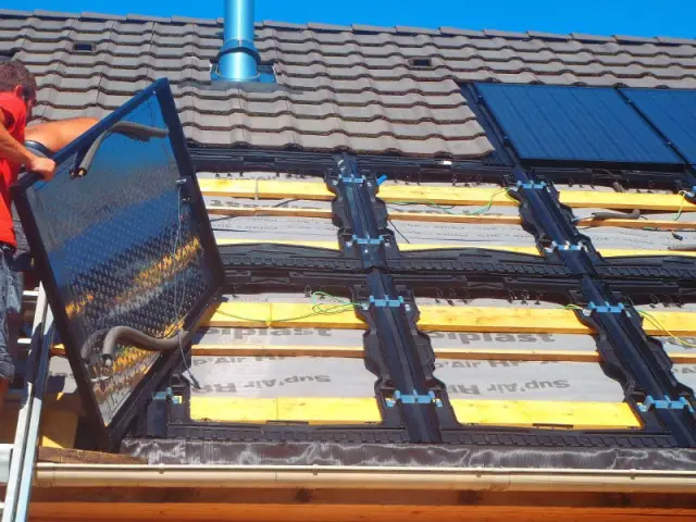 Des panneaux hybrides double-fonction - Une maison avec panneaux solaires hybrides