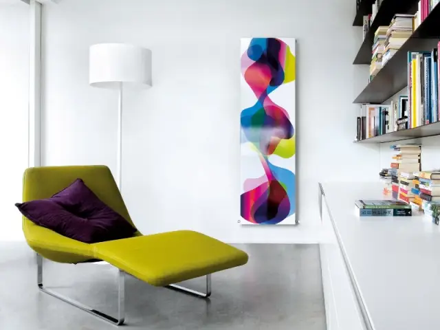 Un radiateur comme une peinture abstraite - Radiateur oeuvre d'art