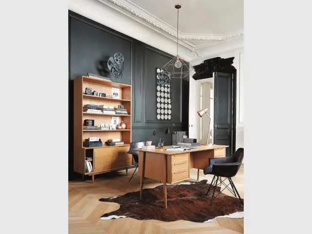 Un grand miroir composé de petits éléments pour moderniser le bureau - Des miroirs dans mon intérieur