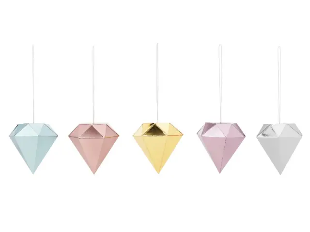 Des diamants pastel pour un Noël bling-bling - Une déco de Noël décalée