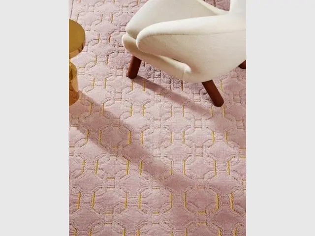 Un tapis coloris rose Quartz - Tendance Rose Quartz et Serenity