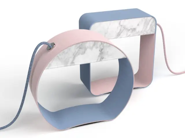 Des lampes bicolores rose Quartz et bleu Serenity - Tendance Rose Quartz et Serenity