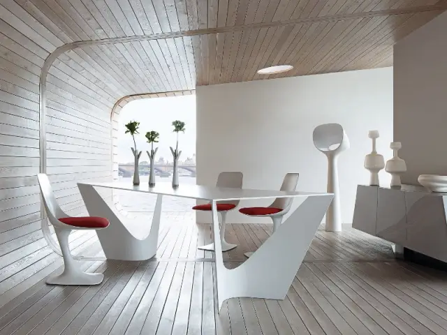 Une table design pour une salle à manger futuriste - Dynamiser sa salle à manger