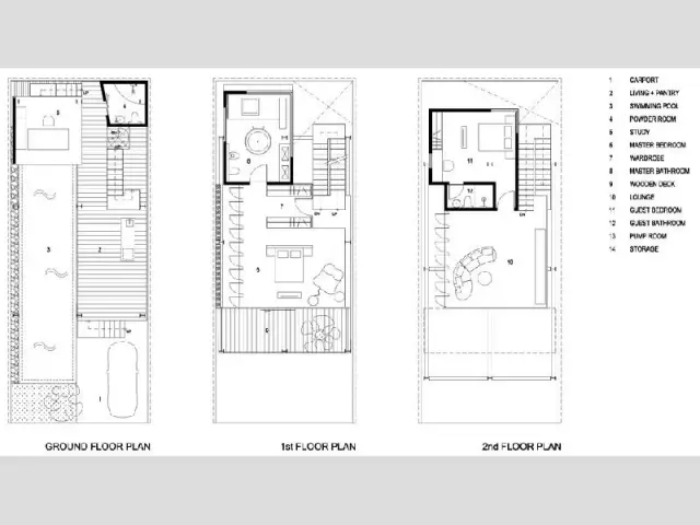 Maison penchée à Jakarta : les plans - Maison penchée à Jarkarta en Indonésie