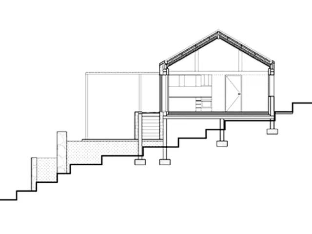 Un terrain à flanc de coteau entre terre et mer - Une maison contemporaine s'allie aux traditions