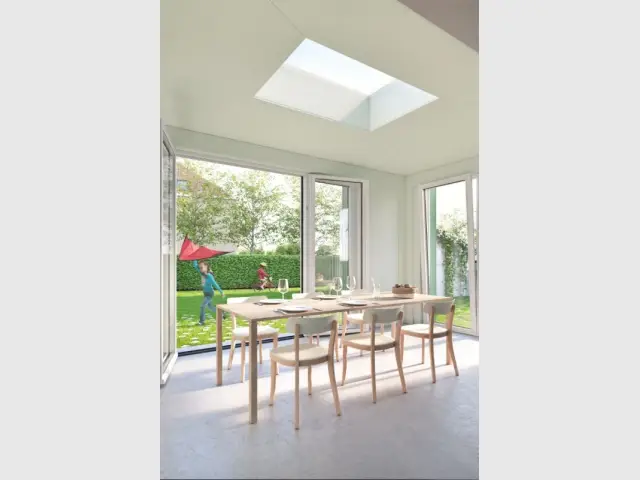 Une extension baignée de lumière - Maison Renov Active à Bruxelles par Velux