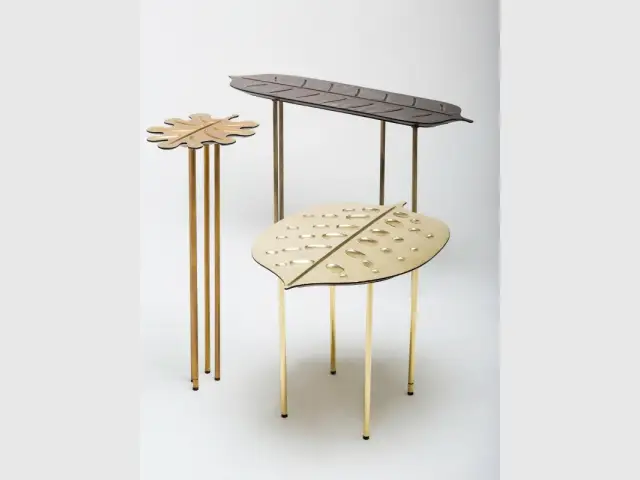 Set de trois tables by Matteo Cibic & Bottega Gadda