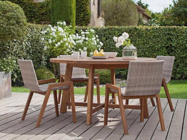 Un mobilier de jardin en résine tressée pour une terasse stylisée - La résine tressée pour le mobilier de jardin