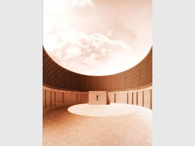 Le Musée Yves Saint Laurent ouvrira ses portes en 2017 - Musée Yves Saint Laurent à Marrakech, façade est, entrée du musée