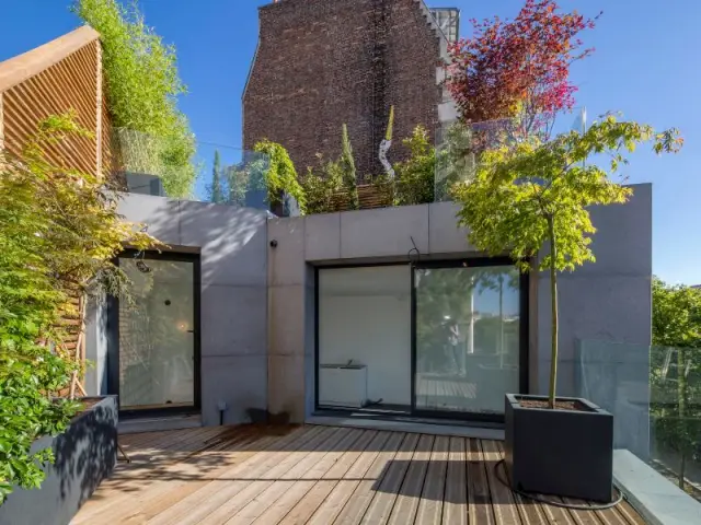 Plusieurs terrasses sur les toits - Maisons Boulevard Lenoir à Paris