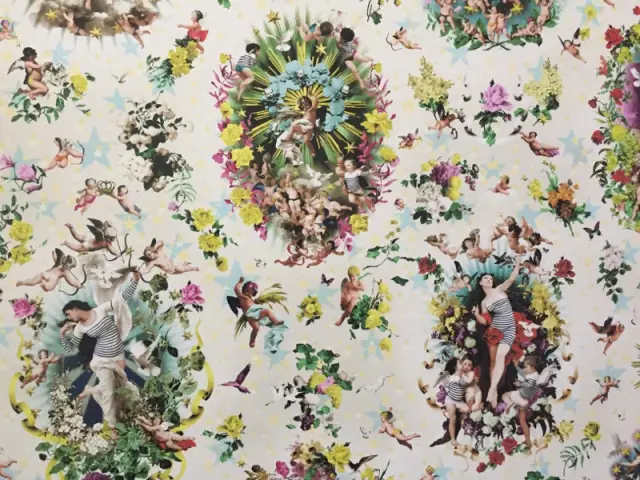 Quand la toile de Jouy est revisitée par Jean-Paul Gaultier - Un papier-peint Jean-Paul Gaultier pour Lelièvre