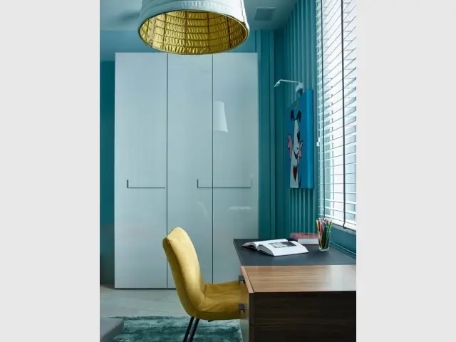 Du turquoise pour la chambre d'enfant