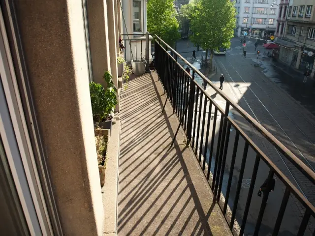 Avant, le balcon était en mauvais état