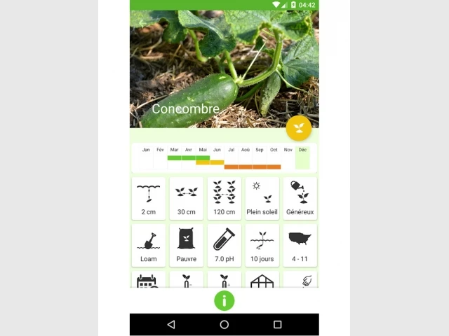 Gardroid, appli pour gérer son potager