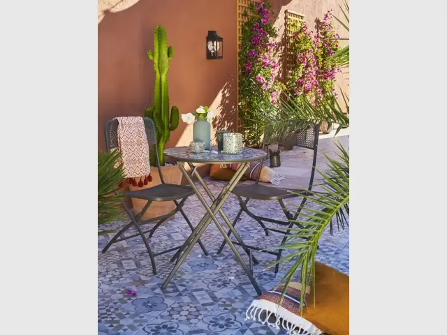 Ambiance riad sur la terrasse