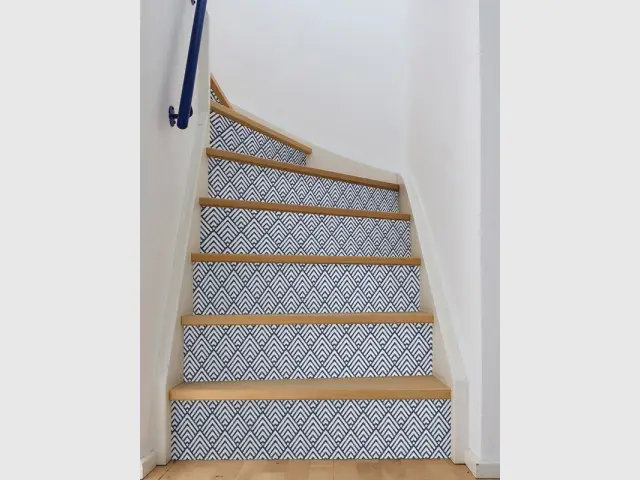 Un escalier relooké avec style