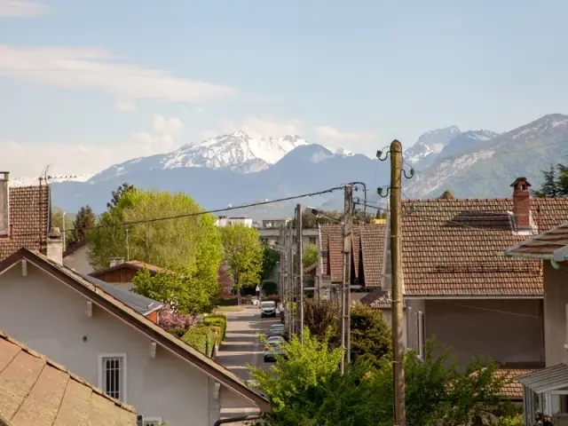 Une vue privilégiée sur les Alpes