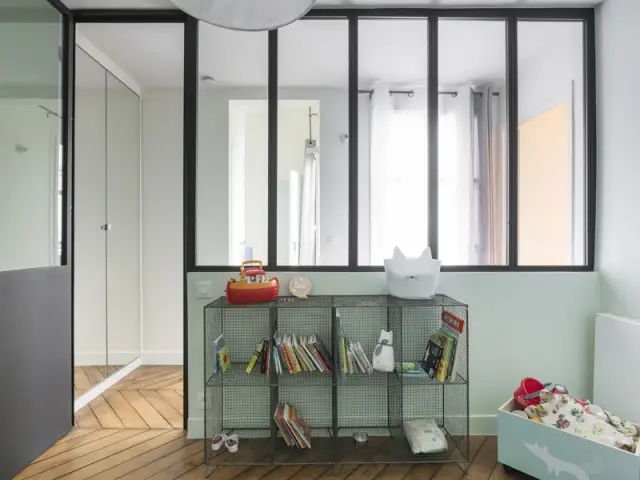 Une chambre en plus grâce à une verrière