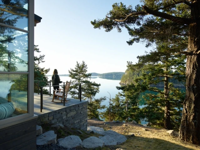 A partir de la terrasse, la vue est époustouflante