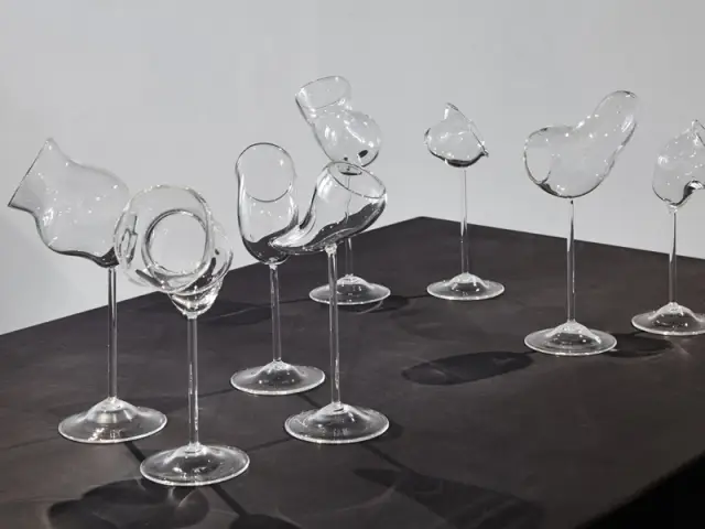 Verres à nez, Anthony Duchêne, 2015, réalisation Centre international d'art verrier Meisenthal 