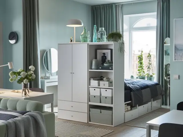 Cadre de lit avec rangements Plasta, Ikea, prix : 520 &euro;