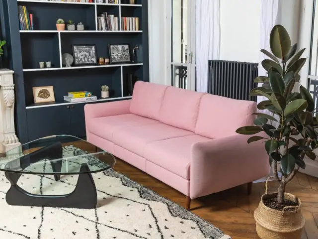 Canapé modèle Leptitcanap coloris rose, à partir de 645 &euro;