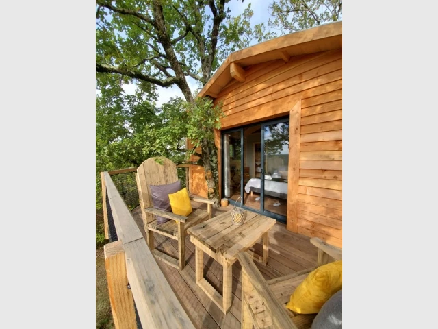 Une cabane construite en harmonie avec la nature