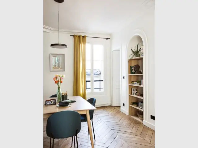 Le charme ancien de l'appartement restauré