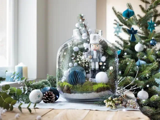 Un terrarium aux couleurs de Noël